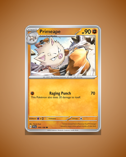 Collector’s Guide: Primeape (Scarlet Violet #108)