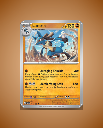 Collector’s Guide: Lucario (Scarlet Violet #114)