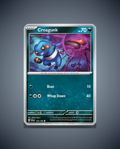 Collector’s Guide: Croagunk (Scarlet Violet #130)