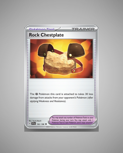 Collector’s Guide: Rock Chestplate (Scarlet Violet #192)