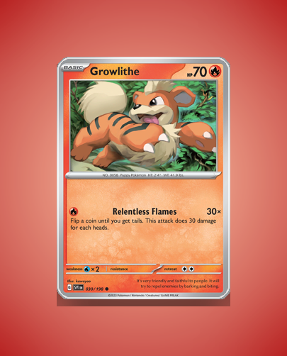 Collector’s Guide: Growlithe (Scarlet Violet #30)