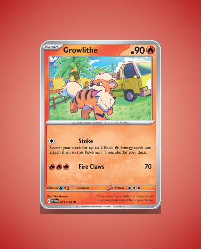 Collector’s Guide: Growlithe (Scarlet Violet #31)