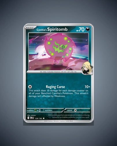 Collector’s Guide: Cynthia’s Spiritomb (Destined Rivals #129)