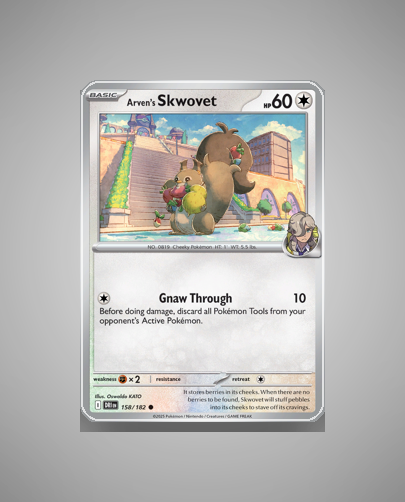 Collector’s Guide: Arven’s Skwovet (Destined Rivals #158)
