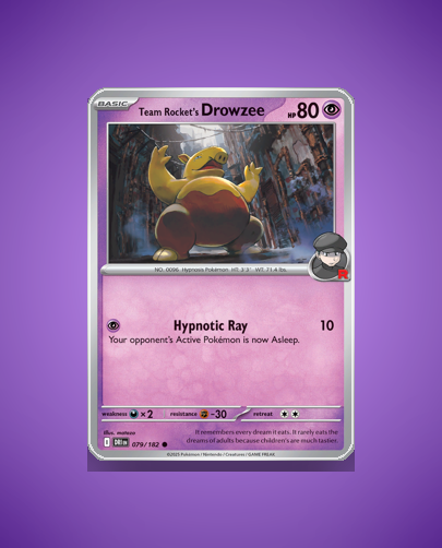 Collector’s Guide: Team Rocket’s Drowzee (Destined Rivals #79)