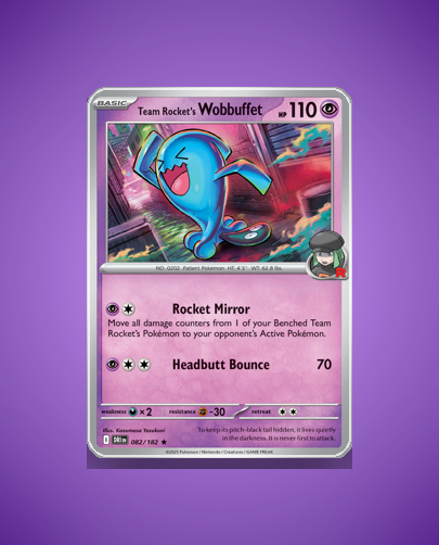 Collector’s Guide: Team Rocket’s Wobbuffet (Destined Rivals #82)