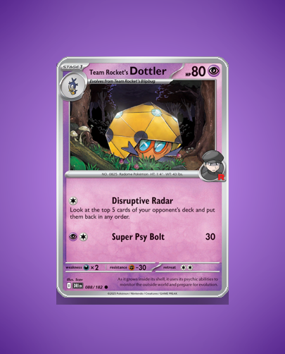 Collector’s Guide: Team Rocket’s Dottler (Destined Rivals #88)