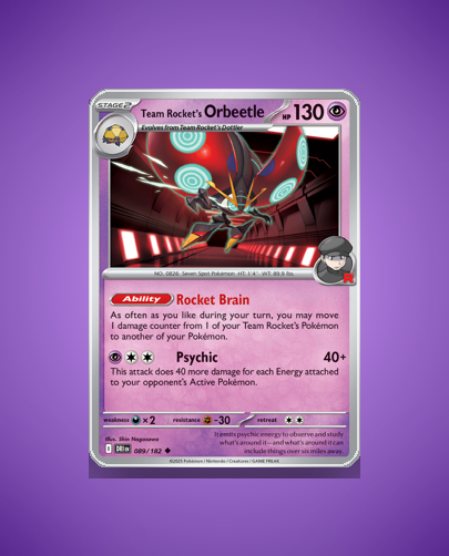 Collector’s Guide: Team Rocket’s Orbeetle (Destined Rivals #89)
