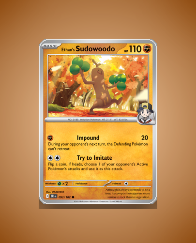 Collector’s Guide: Ethan’s Sudowoodo (Destined Rivals #93)