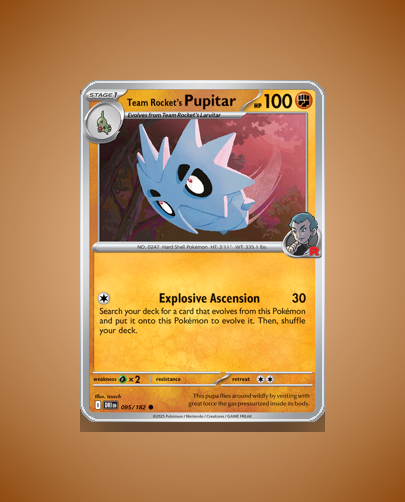 Collector’s Guide: Team Rocket’s Pupitar (Destined Rivals #95)