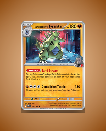 Collector’s Guide: Team Rocket’s Tyranitar (Destined Rivals #96)