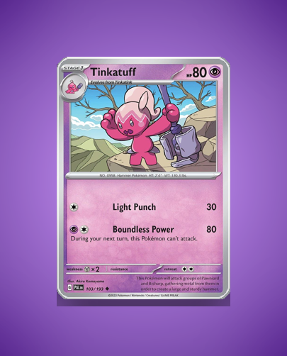 Collector’s Guide: Tinkatuff (Paldea Evolved #103)
