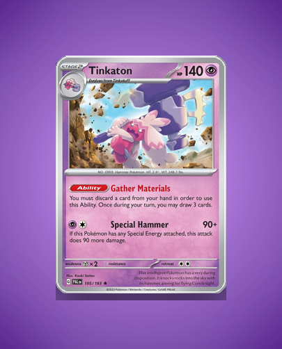 Collector’s Guide: Tinkaton (Paldea Evolved #105)
