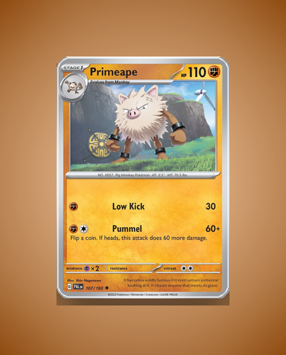 Collector’s Guide: Primeape (Paldea Evolved #107)