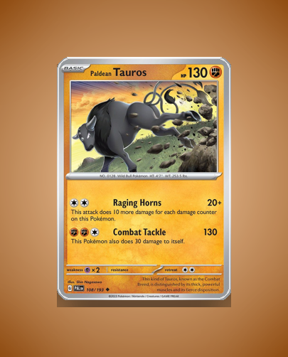 Collector’s Guide: Paldean Tauros (Paldea Evolved #108)
