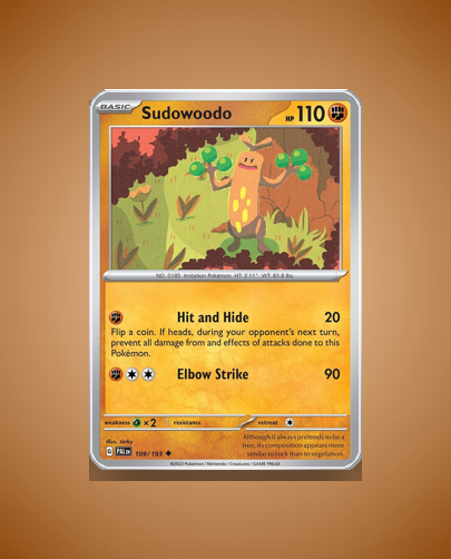 Collector’s Guide: Sudowoodo (Paldea Evolved #109)