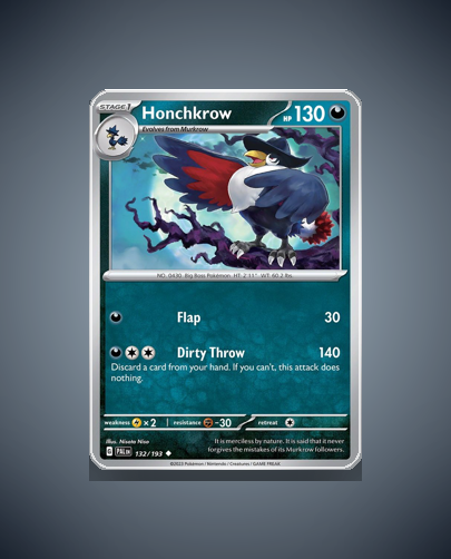 Collector’s Guide: Honchkrow (Paldea Evolved #132)