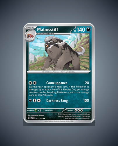 Collector’s Guide: Mabosstiff (Paldea Evolved #143)