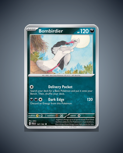 Collector’s Guide: Bombirdier (Paldea Evolved #147)