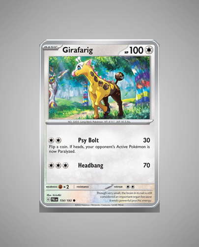 Collector’s Guide: Girafarig (Paldea Evolved #154)