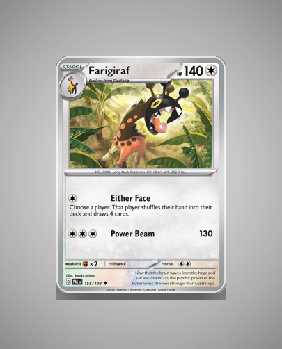 Collector’s Guide: Farigiraf (Paldea Evolved #155)