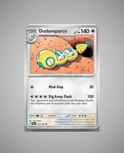 Collector’s Guide: Dudunsparce (Paldea Evolved #157)