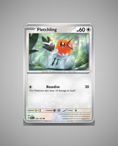 Collector’s Guide: Fletchling (Paldea Evolved #163)