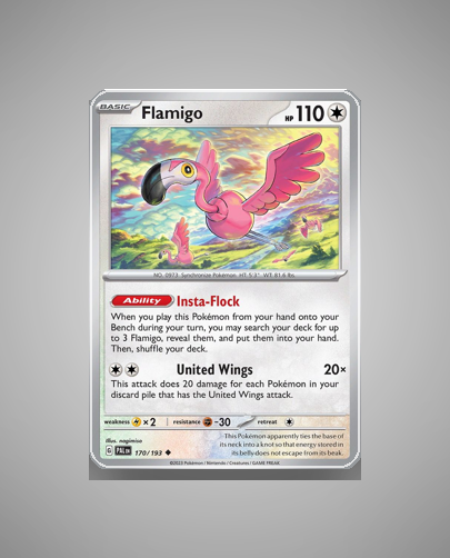 Collector’s Guide: Flamigo (Paldea Evolved #170)