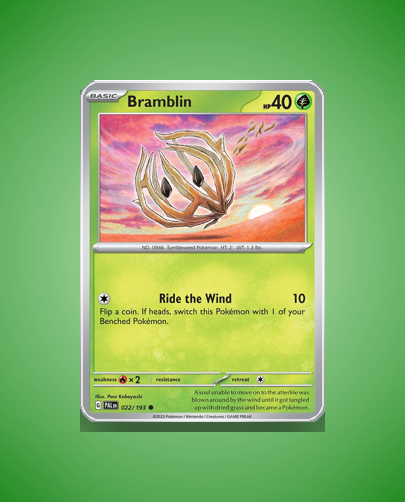 Collector’s Guide: Bramblin (Paldea Evolved #22)