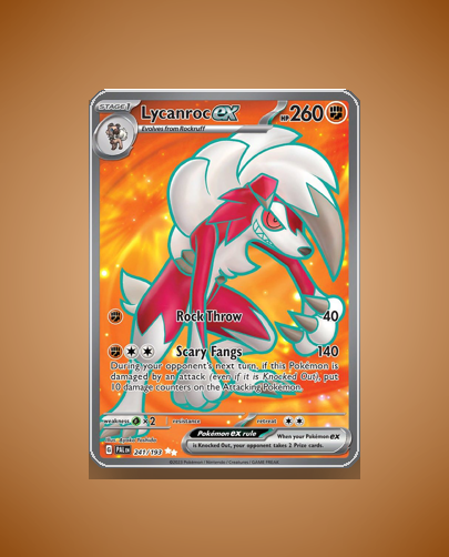 Collector’s Guide: Lycanroc ex (Paldea Evolved #241)