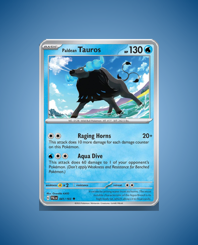 Collector’s Guide: Paldean Tauros (Paldea Evolved #41)