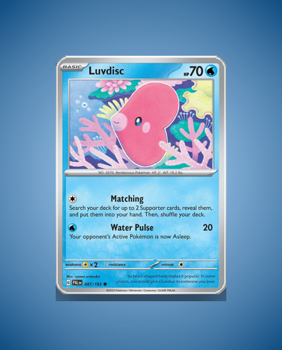 Collector’s Guide: Luvdisc (Paldea Evolved #47)