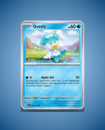 Collector’s Guide: Quaxly (Paldea Evolved #49)