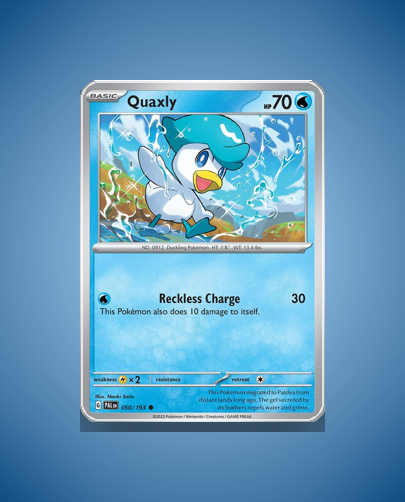 Collector’s Guide: Quaxly (Paldea Evolved #50)