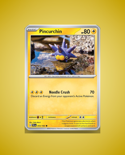 Collector’s Guide: Pincurchin (Paldea Evolved #72)