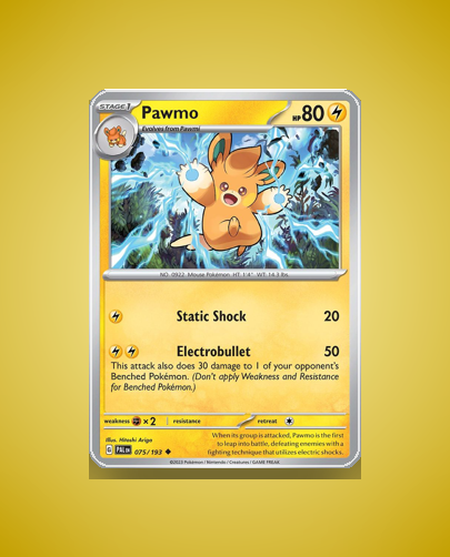 Collector’s Guide: Pawmo (Paldea Evolved #75)