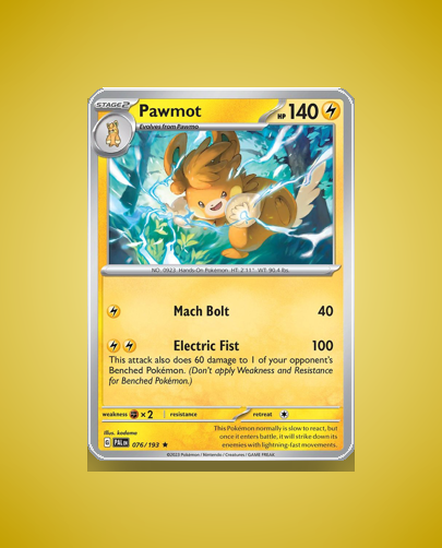 Collector’s Guide: Pawmot (Paldea Evolved #76)