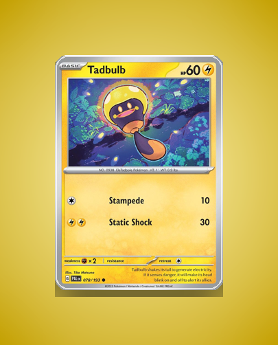 Collector’s Guide: Tadbulb (Paldea Evolved #78)