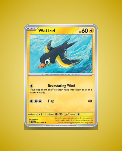 Collector’s Guide: Wattrel (Paldea Evolved #81)