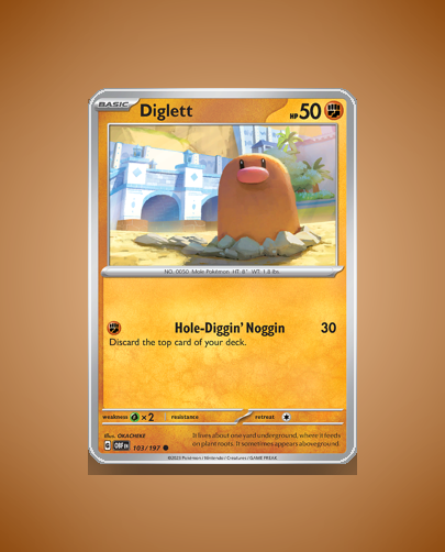Collector’s Guide: Diglett (Obsidian Flames #103)