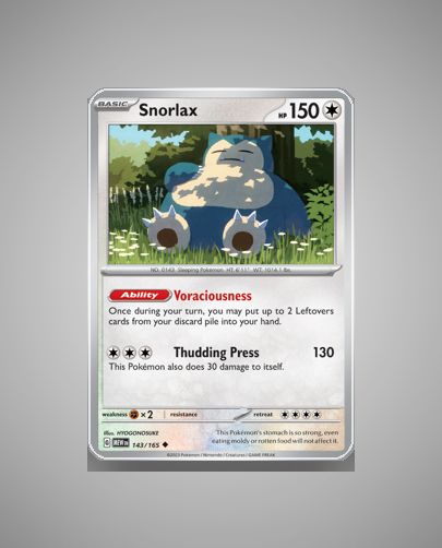 Collector’s Guide: Snorlax (151 #143)
