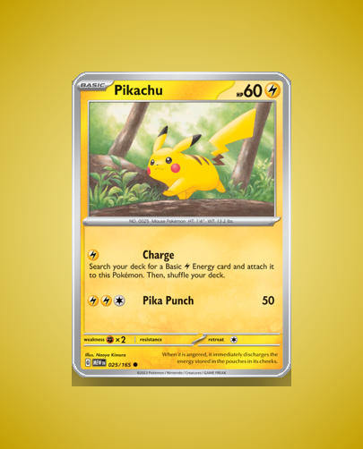 Collector’s Guide: Pikachu (151 #25)