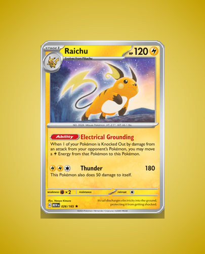 Collector’s Guide: Raichu (151 #26)
