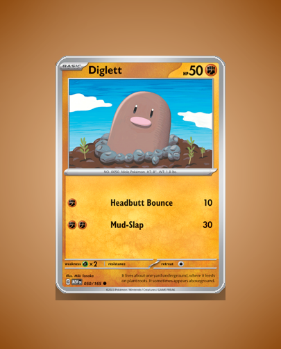 Collector’s Guide: Diglett (151 #50)