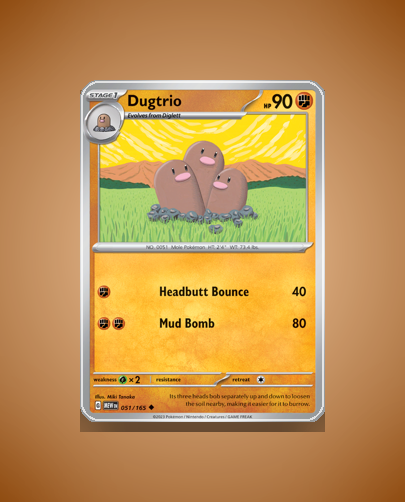 Collector’s Guide: Dugtrio (151 #51)
