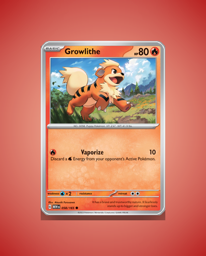 Collector’s Guide: Growlithe (151 #58)