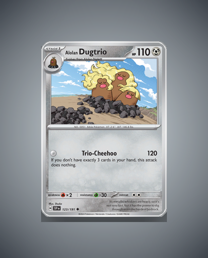 Collector’s Guide: Alolan Dugtrio (Surging Sparks #123)