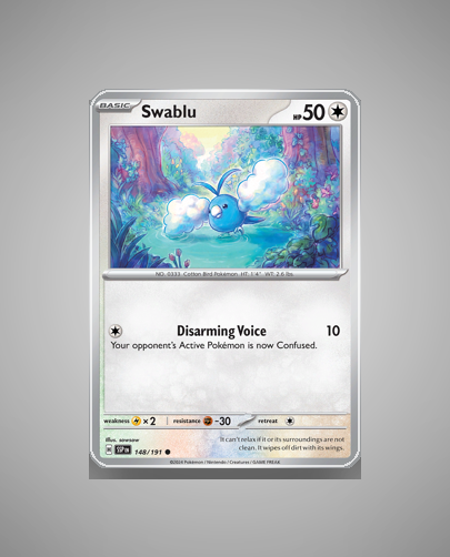 Collector’s Guide: Swablu (Surging Sparks #148)