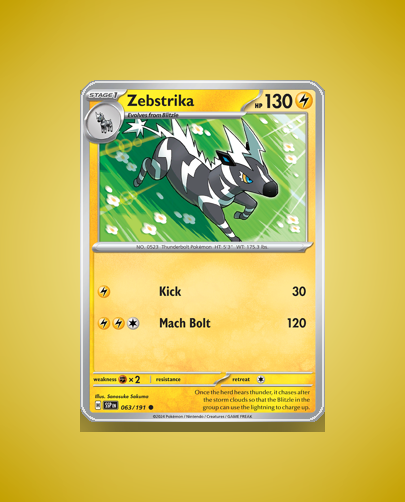 Collector’s Guide: Zebstrika (Surging Sparks #63)