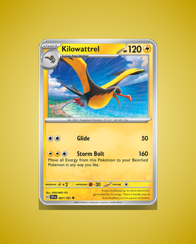 Collector’s Guide: Kilowattrel (Surging Sparks #67)